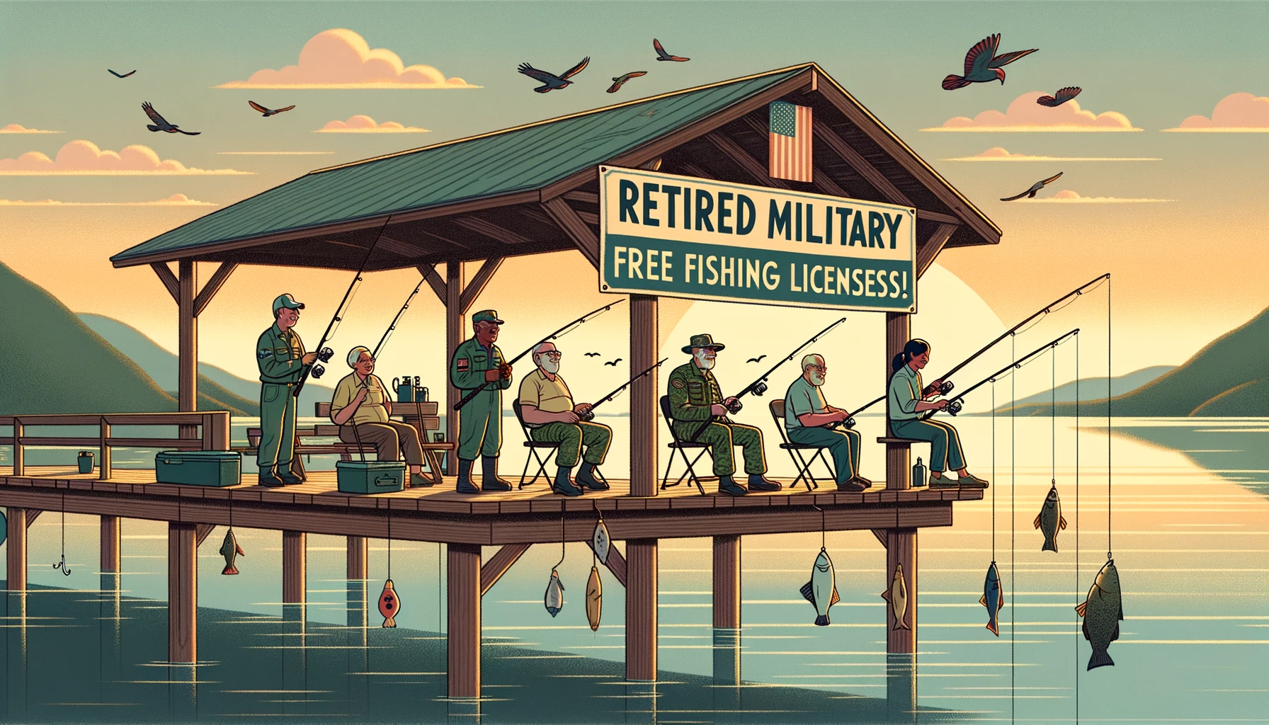 Do Retired Military Get Free Fishing Licenses?